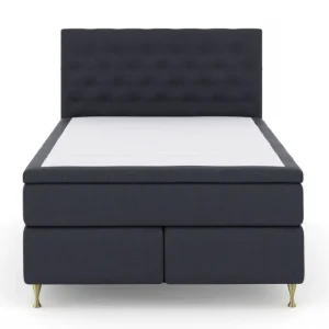 Select No 6 Komplet Sengepakke 160x200 F/M Memory/Pocket Blå/Guld - Møbler - Dagens tilbud